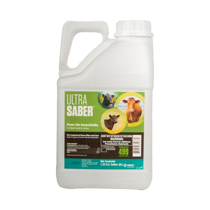 Ultra Saber Pour - On Insecticide, 5 Liter - Jeffers - Animal Health & Wellness > Fly & Insect Control