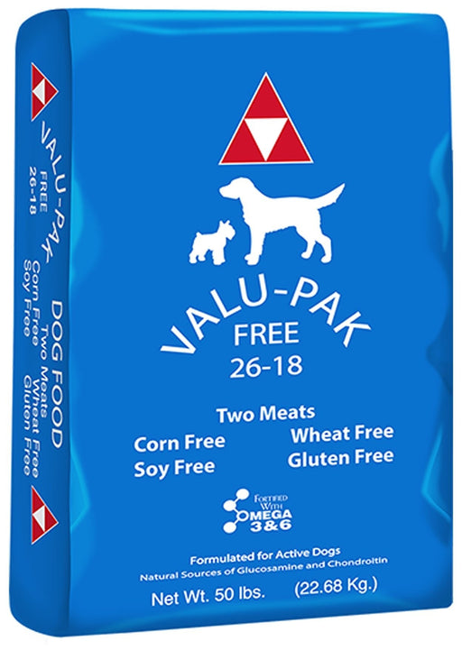 Valu - Pak Free 26 - 18 Dog Food (Blue Bag), 50 lb - Jeffers - Dog Supplies > Dog Food > Dry Dog Food