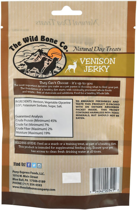 Venison Jerky - Jeffers - Dog Supplies > Dog Treats > Jerky & Sausages