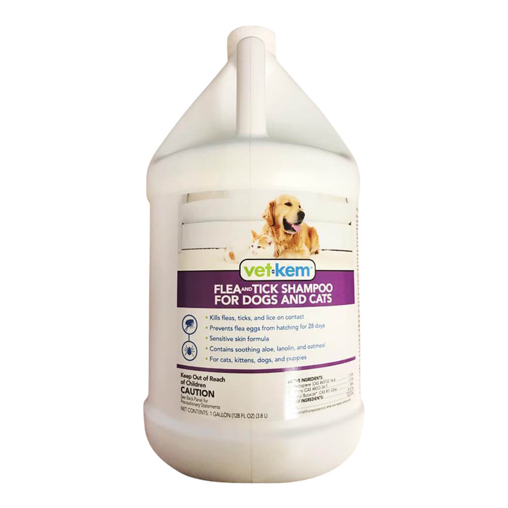 Vet - Kem Flea & Tick Shampoo for Dogs & Cats, Gallon - Jeffers - Animal Health & Wellness > Flea & Tick Control