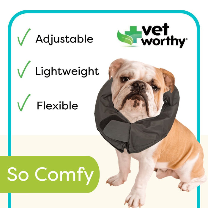 Vet Worthy Inflatable Collar, Black - Jeffers - Animal Health & Wellness > Medical Supplies