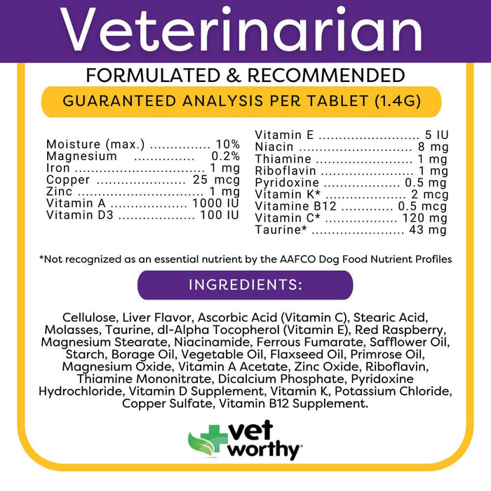 Vet Worthy Multi Vitamin, 60 ct - Jeffers - Animal Health & Wellness > Vitamins & Supplements