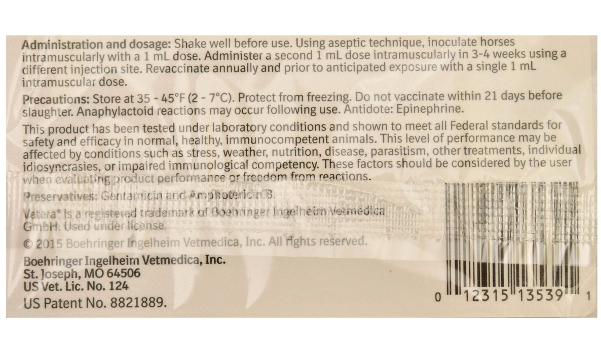 Vetera EWT+WNV, s/d - Jeffers - Animal Health & Wellness > Vaccines