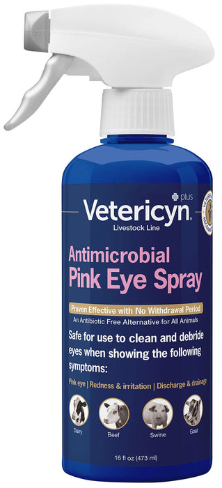 Vetericyn Plus Antimicrobial Pinkeye Spray, 16 oz - Jeffers - Animal Health & Wellness > Eye Care