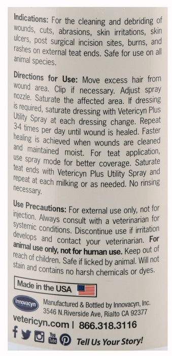 Vetericyn Plus Utility Spray, 16 oz - Jeffers - Animal Health & Wellness > Medical Supplies