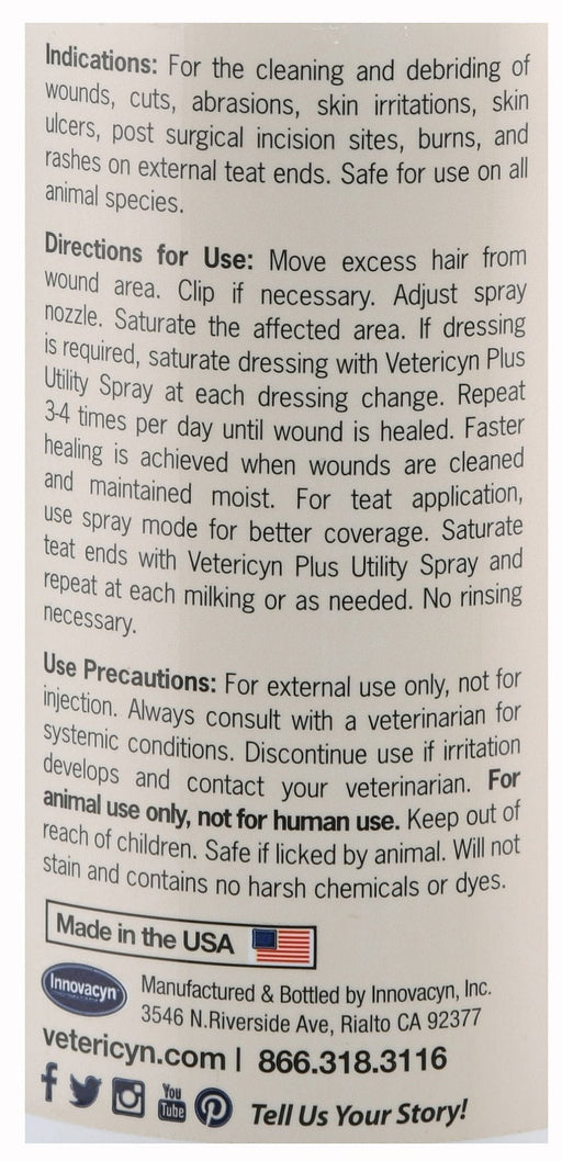 Vetericyn Plus Utility Spray, 16 oz - Jeffers - Animal Health & Wellness > Medical Supplies