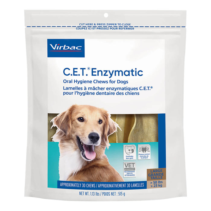 Virbac C.E.T. Enzymatic Oral Chews for Dogs - Jeffers - Animal Health & Wellness > Oral Care