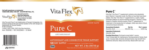 Vita Flex Pure C Premium Quality Vitamin C for Horses, 128 Day Supply - Jeffers - Animal Health & Wellness > Vitamins & Supplements