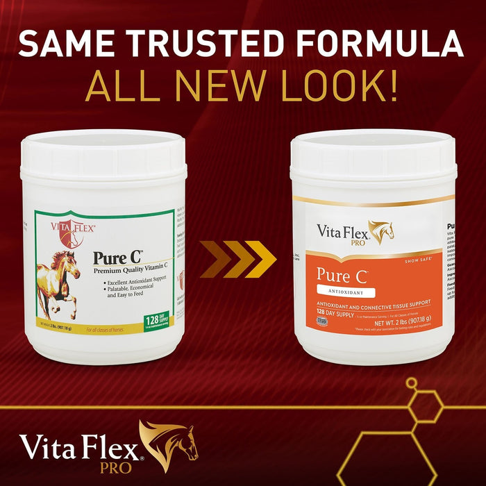 Vita Flex Pure C Premium Quality Vitamin C for Horses, 128 Day Supply - Jeffers - Animal Health & Wellness > Vitamins & Supplements