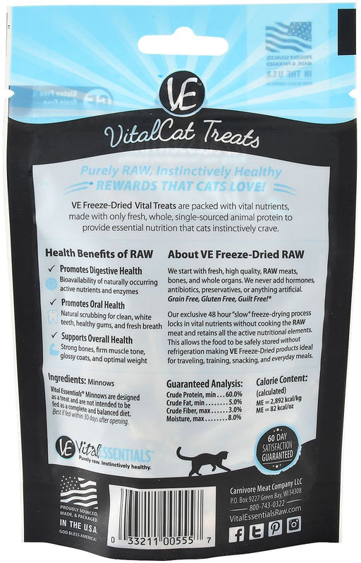 Vital Cat Freeze - Dried Minnows Cat Treats - Jeffers - Cat Supplies > Cat Treats