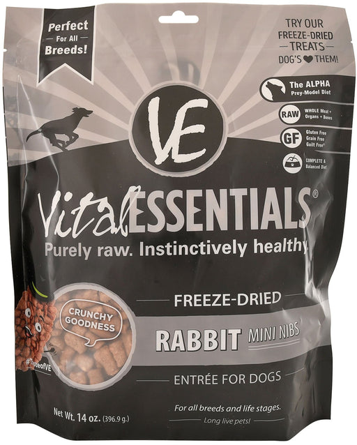 Vital Essentials Freeze - Dried Rabbit Mini Nibs Dog Food - Jeffers - Dog Supplies > Dog Food > Dry Dog Food