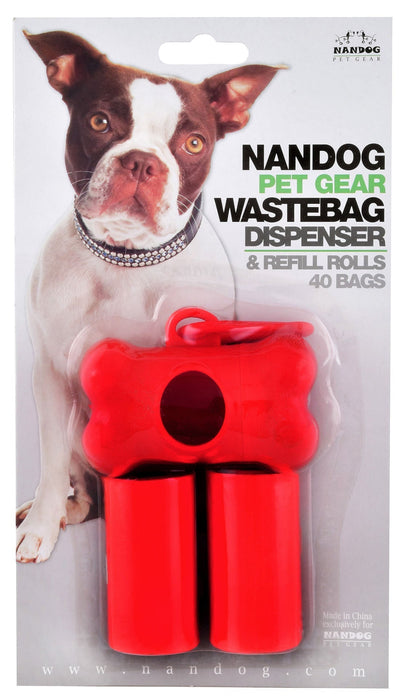 Waste Bag Dispenser with 40 Bags - Jeffers - Animal & Pet Supplies > Pet Waste Disposal Systems & Tools