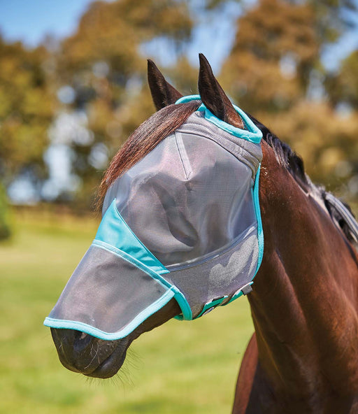 WeatherBeeta ComFITec Deluxe Fine Mesh Fly Mask with Nose - Jeffers - Horse Supplies > Horse Fly Masks