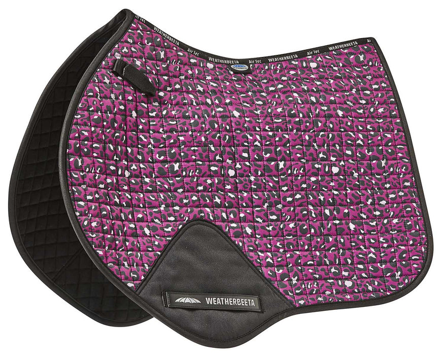 WeatherBeeta Prime Leopard Jump Shaped Saddle Pad - Jeffers - Horse Supplies > Horse Tack > Saddle Pads & Blankets