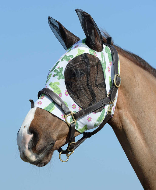 WeatherBeeta Stretch Bug Eye Saver w/Ears, Cactus - Jeffers - Horse Supplies > Horse Fly Masks