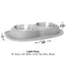 WeatherTech Double Low Pet Feeding System, Stainless Steel - Jeffers - Animal & Pet Supplies > Pet Bowls, Feeders & Waterers