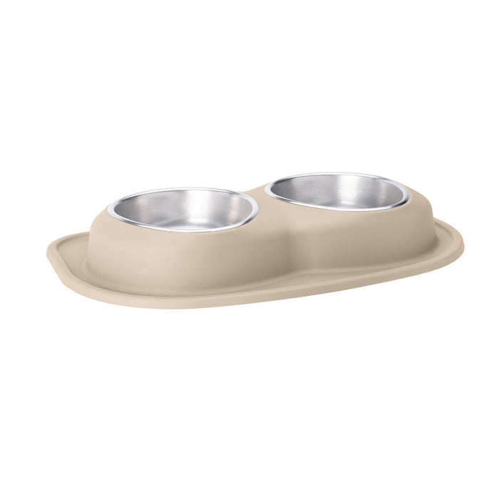 WeatherTech Double Low Pet Feeding System, Stainless Steel - Jeffers - Animal & Pet Supplies > Pet Bowls, Feeders & Waterers