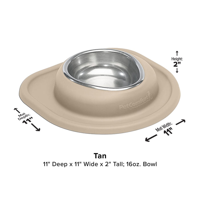 WeatherTech Single Low Pet Feeding System, Stainless Steel - Jeffers - Animal & Pet Supplies > Pet Bowls, Feeders & Waterers