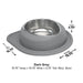 WeatherTech Single Low Pet Feeding System, Stainless Steel - Jeffers - Animal & Pet Supplies > Pet Bowls, Feeders & Waterers