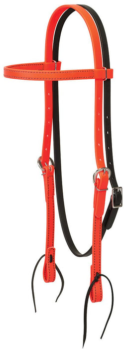 Weaver Brahma Webb Trail Gear Browband Headstall, Regular - Jeffers - Horse Supplies > Horse Tack > Bridles & Headstalls