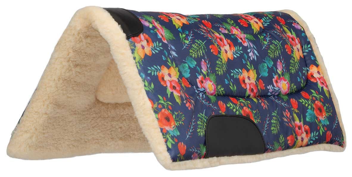 Weaver Floral Pony Saddle Pad - Jeffers - Horse Supplies > Horse Tack > Saddle Pads & Blankets