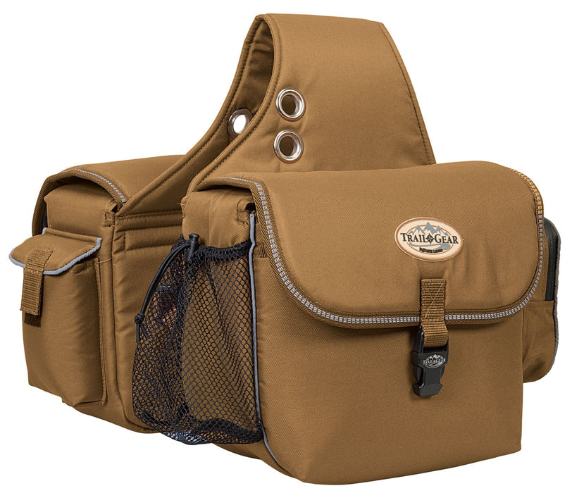 Weaver Leather Trail Gear Horse Saddle Bags, 600D - Jeffers - Horse Supplies > Horse Tack > Saddle Bags & Panniers