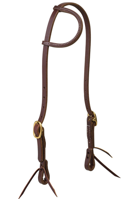 Weaver Leather Working Cowboy Sliding Ear Headstall - Jeffers - Horse Supplies > Horse Tack > Bridles & Headstalls