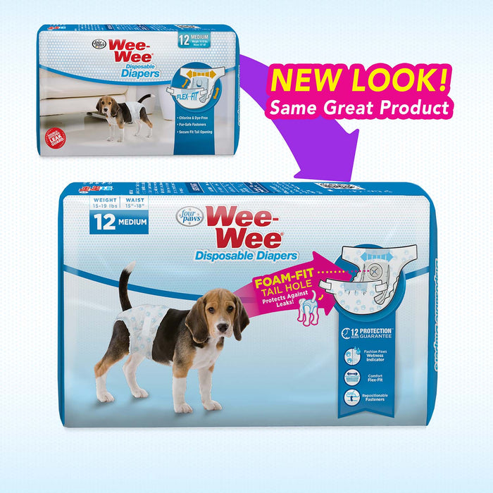 Wee - Wee Disposable Dog Diapers - Jeffers - Animal & Pet Supplies > Pet Training Aids