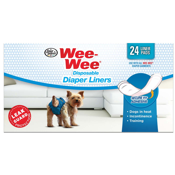 Wee - Wee Dog Diaper Garment Pads, 24 Count - Jeffers - Animal & Pet Supplies > Pet Training Aids