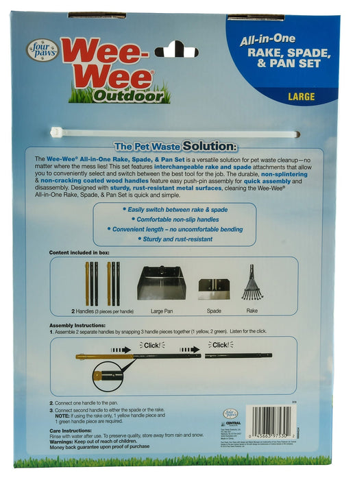 Wee - Wee Outdoor All - in - One Rake, Spade, & Pan Set - Jeffers - Animal & Pet Supplies > Pet Waste Disposal Systems & Tools