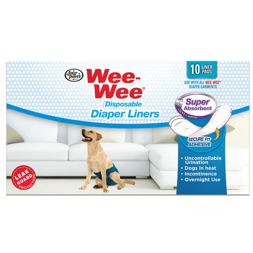 Wee - Wee Super Absorbent Disposable Dog Diaper Liners, 10 ct - Jeffers - Animal & Pet Supplies > Pet Training Aids