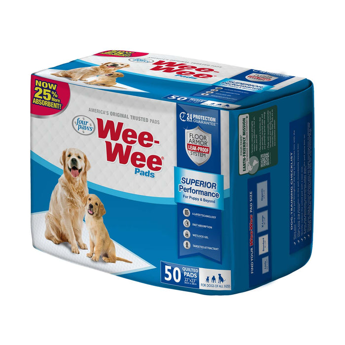 Wee - Wee Superior Performance Dog Pee Pads - Jeffers - Animal & Pet Supplies > Pet Training Aids