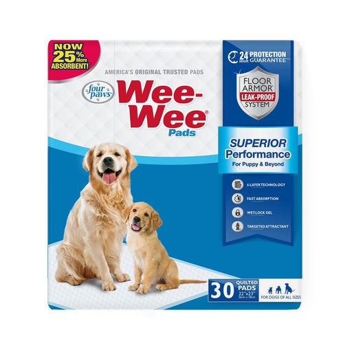 Wee - Wee Superior Performance Dog Pee Pads - Jeffers - Animal & Pet Supplies > Pet Training Aids