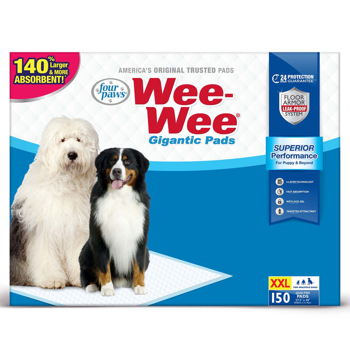 Wee - Wee Superior Performance Gigantic Dog Pee Pads - Jeffers - Animal & Pet Supplies > Pet Training Aids