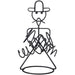 Wire Cowboy Wine Holder - Jeffers - Home Goods & Gifts > Home Decor and Candles for Home Improvement