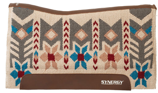 Synergy Contoured Performance Saddle Pad: Wildflower, 33 x 38 Color Bisque/Charcoal