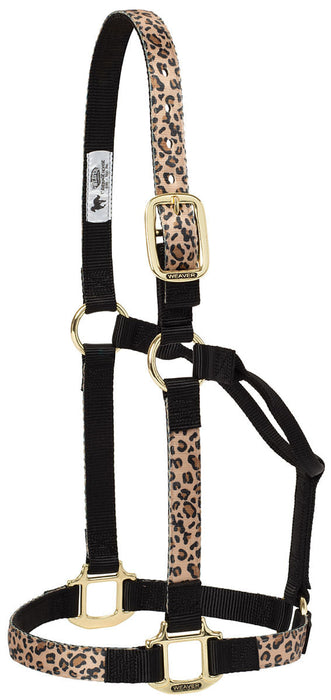 Weaver Nylon Overlay Halter - Sahara Leopard Regular 