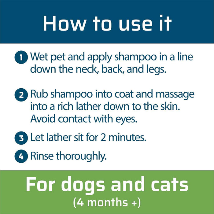 Wondercide Flea & Tick Shampoo for Dogs + Cats, 12 oz, Peppermint - Jeffers - Animal & Pet Supplies > Pet Grooming > Pet Shampoo & Conditioner