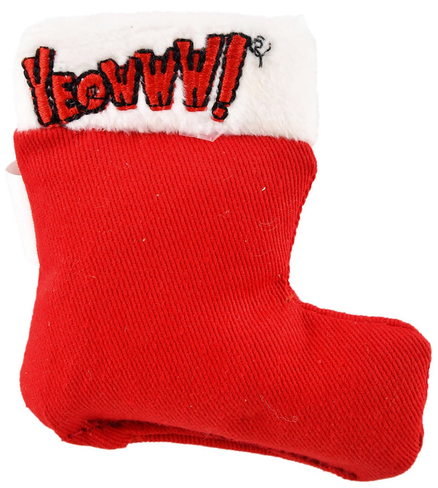 Yeowww! 3' Catnip Stocking Cat Toy, Red - Jeffers - Cat Supplies > Cat Toys