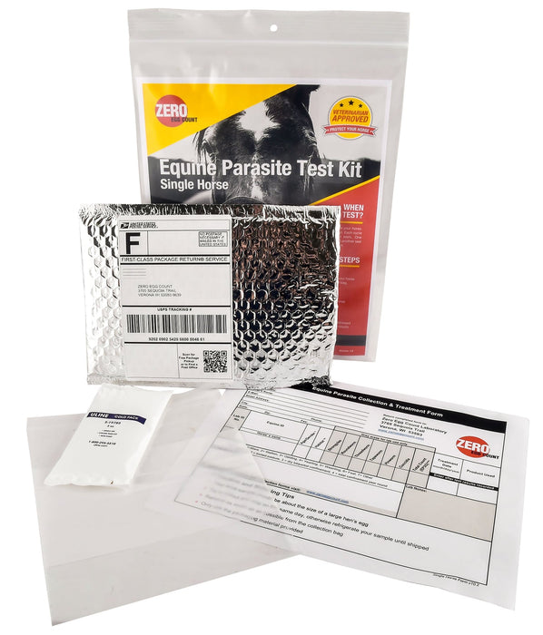 Zero Egg Count Equine Fecal Test Kit - Jeffers - Animal Health & Wellness > Medical Supplies