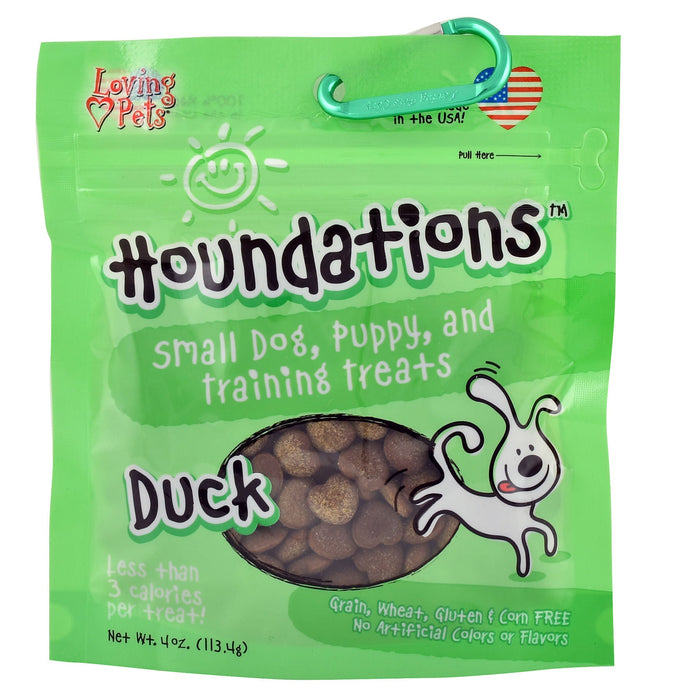 Houndations Small Dog Training Treats, 4 oz - Duck  