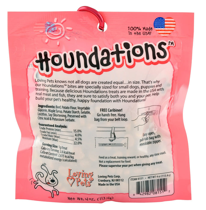 Houndations Small Dog Training Treats, 4 oz - Beef  