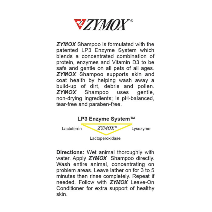 Zymox Enzymatic Shampoo - Jeffers - Animal & Pet Supplies > Pet Grooming > Pet Shampoo & Conditioner